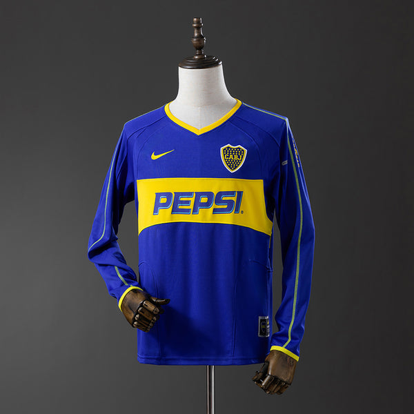 Boca Juniors 03-04 Home Long Sleeve - 1
